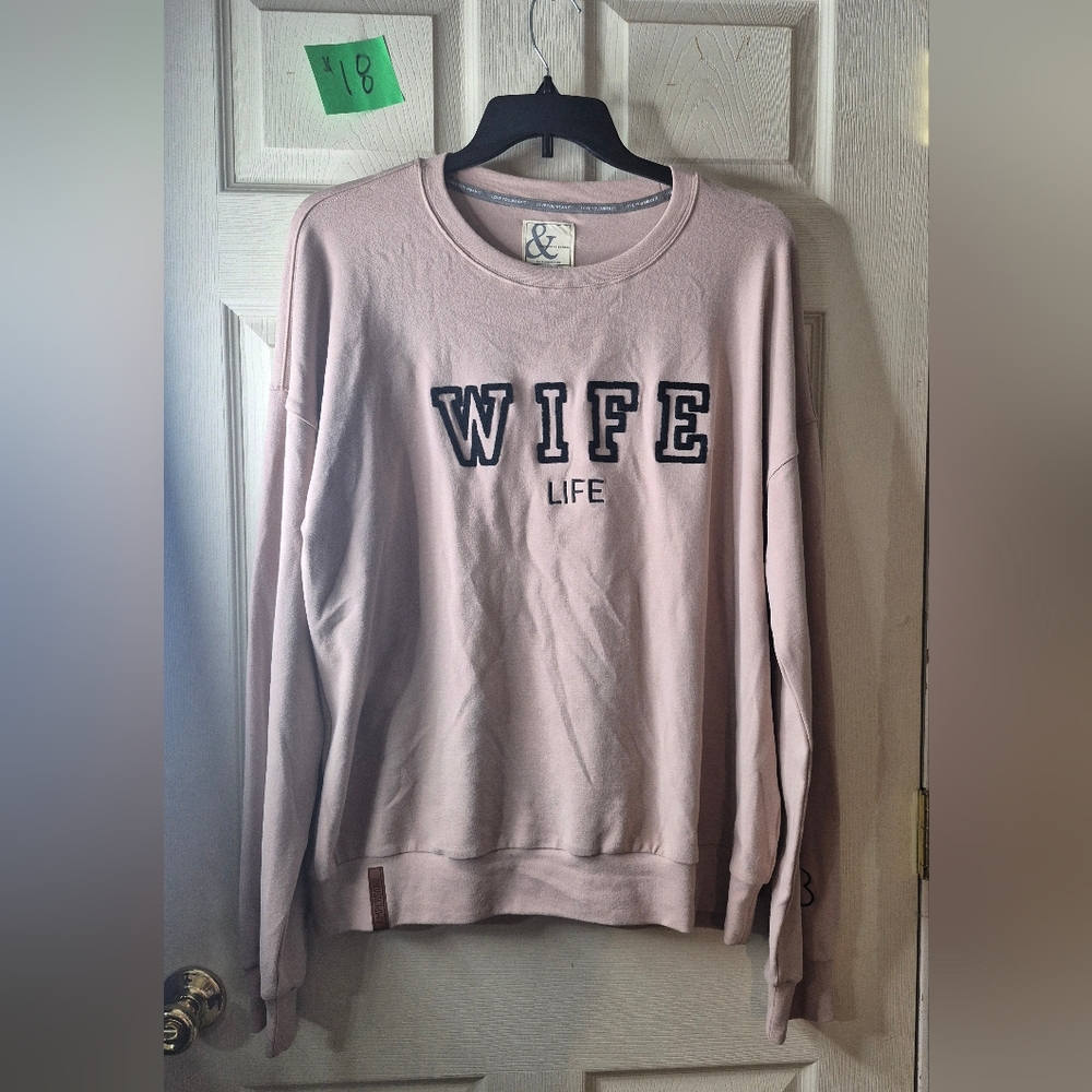 Mocha 'WIFE LIFE' Sweatshirt